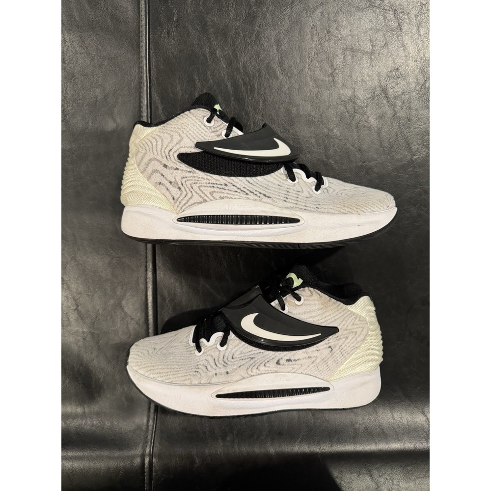 Nike KD14 TB White Black Vapor Green KD 14 Kevin Durant DA7850-100 Mens 7.5